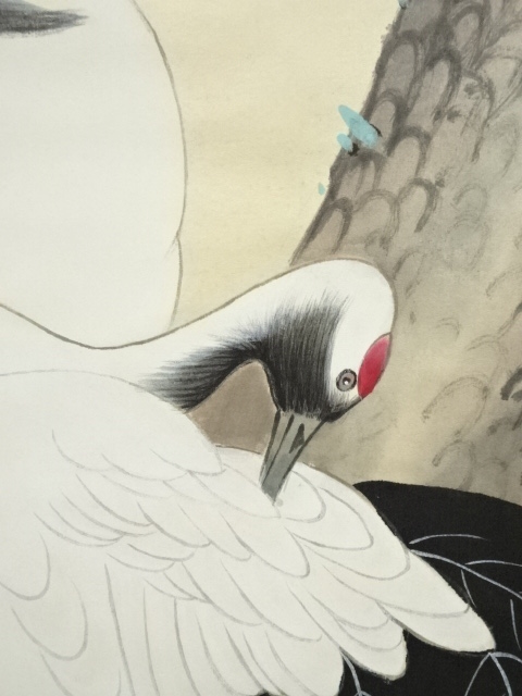 道具 ] - 道具 夢影筆 松鶴亀図 肉筆絹本掛軸 | ネットショップ圭